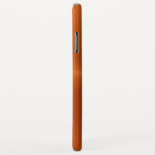 Coques Case-Mate iPhone Métal en acier inoxydable argenté et orange (Dos/Droite)