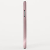 Coques Case-Mate iPhone Métal en acier inoxydable argenté et rose (Dos/Droite)
