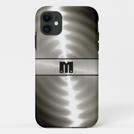 Coques Case-Mate iPhone Métal en acier inoxydable brillant 9 (Dos)
