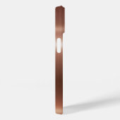 Coques Case-Mate iPhone Métal en acier inoxydable brillant en bronze de ti (Verso / Droite)