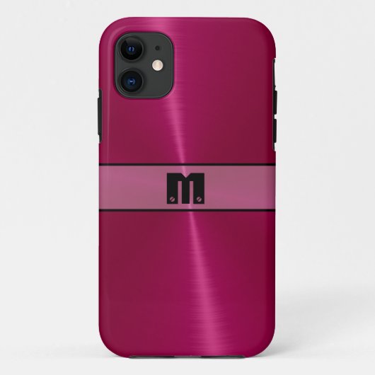 Coques Case-Mate iPhone Métal en acier inoxydable brillant rouge 7 (Dos)