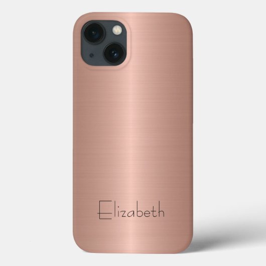 Coques Case-Mate iPhone Métal en acier inoxydable bronze (Verso)