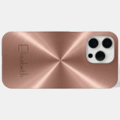 Coques Case-Mate iPhone Métal en acier inoxydable bronze (Verso (horizontal))