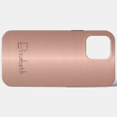 Coques Case-Mate iPhone Métal en acier inoxydable bronze (Verso (horizontal))