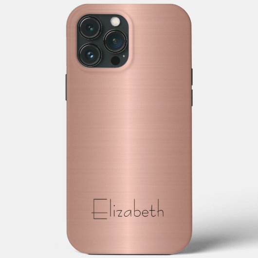 Coques Case-Mate iPhone Métal en acier inoxydable bronze (Verso)