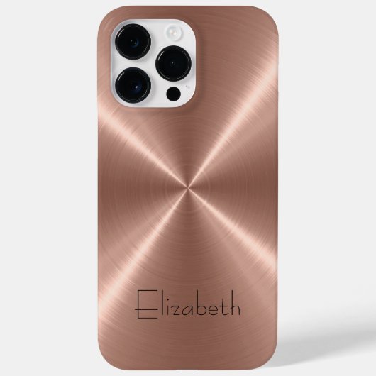 Coques Case-Mate iPhone Métal en acier inoxydable bronze (Verso)