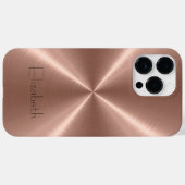 Coques Case-Mate iPhone Métal en acier inoxydable bronze (Verso (horizontal))