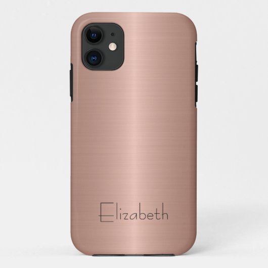 Coques Case-Mate iPhone Métal en acier inoxydable de bronze (Dos)