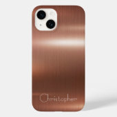 Coques Case-Mate iPhone Métal en acier inoxydable en bronze de titane (Verso)