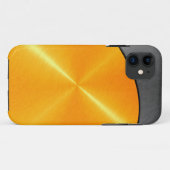 Coques Case-Mate iPhone Métal en acier inoxydable or et noir 2 (Dos (Horizontal))