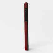 Coques Case-Mate iPhone Métal en acier inoxydable rouge foncé (Dos/Gauche)