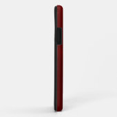 Coques Case-Mate iPhone Métal en acier inoxydable rouge foncé (Dos/Droite)
