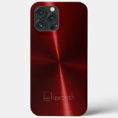 Coques Case-Mate iPhone Métal en acier radial brillant cool (Verso)