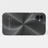 Coques Case-Mate iPhone Métal en acier radial brillant cool (Dos (Horizontal))