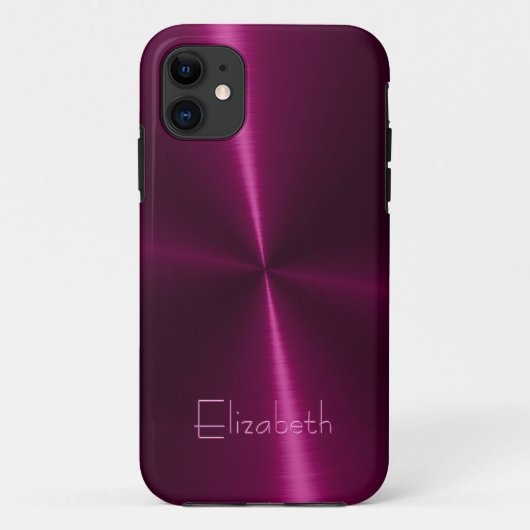 Coques Case-Mate iPhone Métal en acier radial brillant cool (Dos)
