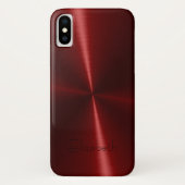 Coques Case-Mate iPhone Métal en acier radial brillant frais (Dos)