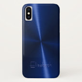 Coques Case-Mate iPhone Métal en acier radial brillant frais (Dos)