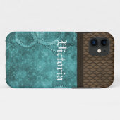 Coques Case-Mate iPhone Metal Gear Steampunk BT ID iPhone 5 Coque, Turquoi (Dos (Horizontal))