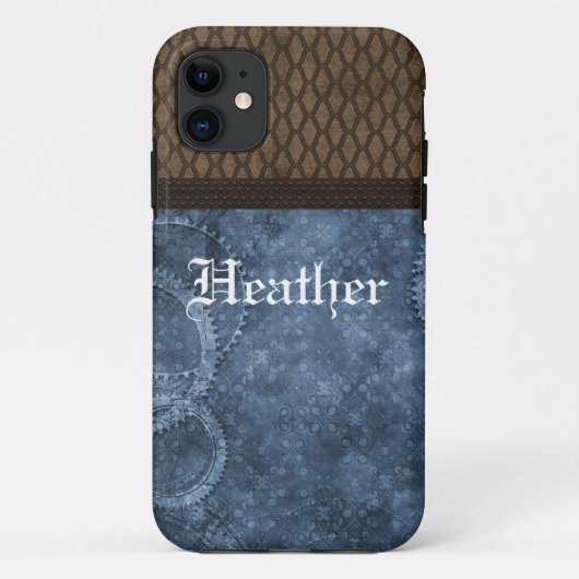 Coques Case-Mate iPhone Metal Gear Steampunk BT iPhone 5 Coque, Bleu (Dos)