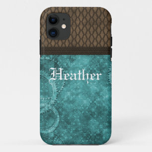 Coque Case-Mate Pour iPhone Metal Gear Steampunk BT iPhone 5 Coque, Turquoise