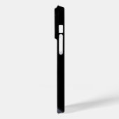 Coques Case-Mate iPhone Métal géométrique Monogramme Noir (Verso / Gauche)