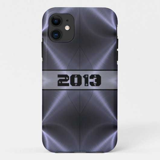 Coques Case-Mate iPhone Métal gris brillant en acier inoxydable (Dos)