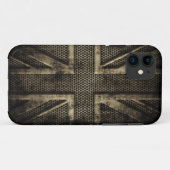 Coques Case-Mate iPhone Métal grunge Union Jack (Dos (Horizontal))