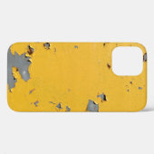 Coques Case-Mate iPhone Métal jaune fissuré : texture sale. (Verso (horizontal))