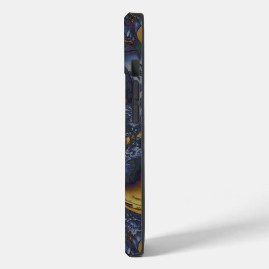 Coques Case-Mate iPhone Métal Moulé or et argent bleu (Verso / Gauche)