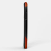 Coques Case-Mate iPhone Métal orange et noir d'acier inoxydable (Dos/Droite)
