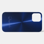 Coques Case-Mate iPhone Métal Radial Acier Brillant Cool (Verso (horizontal))