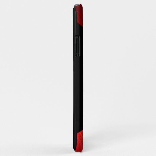 Coques Case-Mate iPhone Métal rouge élégant (Dos/Droite)