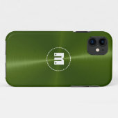 Coques Case-Mate iPhone Métal vert brillant en acier inoxydable (Dos (Horizontal))