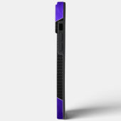 Coques Case-Mate iPhone Métal violet lisse monogrammé (Verso / Gauche)