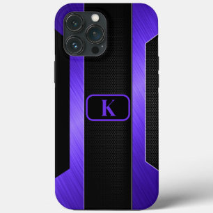 Case-Mate iPhone Case Métal violet lisse monogrammé