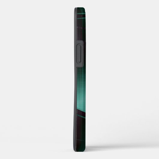 Coques Case-Mate iPhone Metallic Green Design en aluminium brossé Coque-M (Verso / Droite)