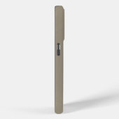 Coques Case-Mate iPhone Metallic Pale GoldTexture Stainless Steel Look (Verso / Droite)
