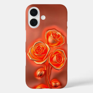 Coques iPhone 16 Metallo Orange Rose Coque-coque iphone Mate