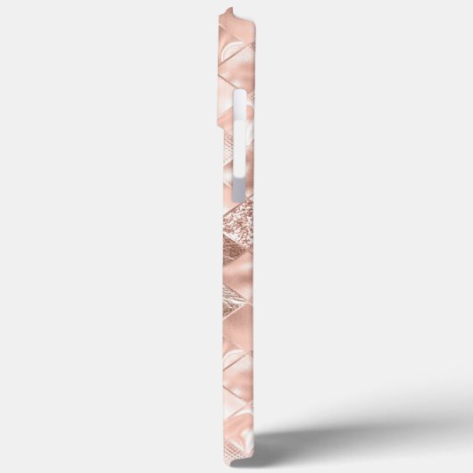 Coques Case-Mate iPhone Métallo rose clair chic Parties scintillant élégan (Verso / Gauche)