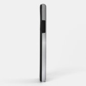 Coques Case-Mate iPhone Métallure radiale argentée polie| Personnalisé (Dos/Droite)