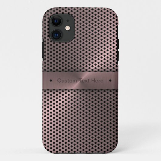 Coques Case-Mate iPhone Métallure rose Customisée (Dos)