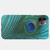 Coques Case-Mate iPhone Métallurgie Aqua Blue Peacock Feather (Dos (Horizontal))