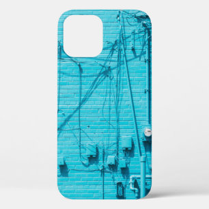 Case-Mate iPhone CASE MÈTRE ÉLECTRIQUE SUR MUR EN BRIQUE BLEUE