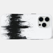 Coques Case-Mate iPhone Métropole noire et blanche (Verso (horizontal))