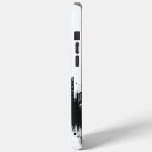 Coques Case-Mate iPhone Métropole noire et blanche (Verso / Gauche)