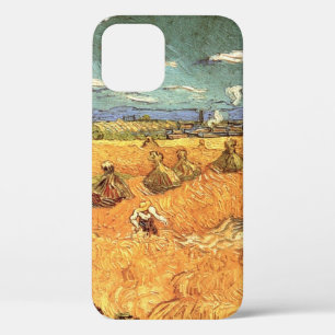 Coque iPhone 12 Meules avec moissonneuse par Vincent van Gogh