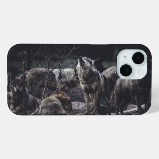 Coques Case-Mate iPhone Meute de loups (Verso (horizontal))