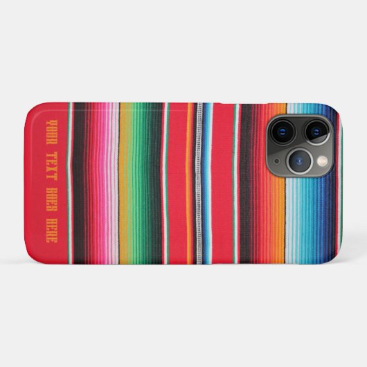 Coques Case-Mate iPhone mexicain poncho serape tissu mexicain (Dos (Horizontal))