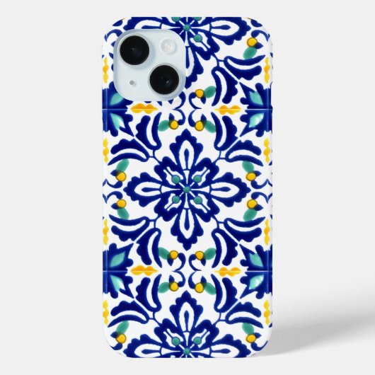 Coques Case-Mate iPhone Mexicaine Talavera Terracotta Carrelage Design No. (Verso)
