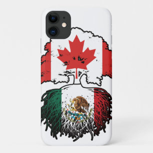 Case-Mate iPhone Case Mexique Mexique Canada drapeau des racines d'arbre